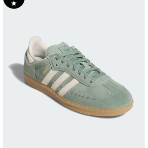 NWT Adidas Samba ADV Shoes (silver green/wonder white/gold metallic)